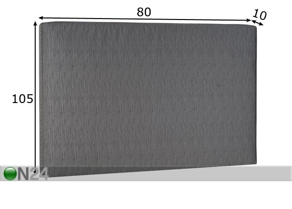 Hypnos mööblikangaga voodipeats Standard 80x105x10 cm mõõdud