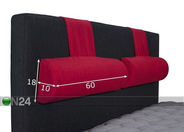 Hypnos voodipeatsi kaelatugi 60x18x10 cm, 1 tk mõõdud