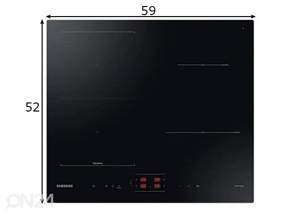 Induktsioon-pliidiplaat Samsung NZ64B5045FK/U2 mõõdud