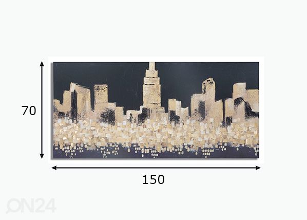 Maal Golden City 150x70 cm mõõdud