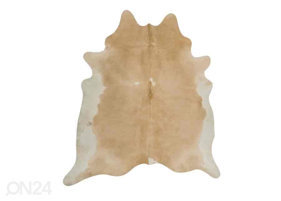 Naturaalne veisenahk beige-white 200x210 cm suurendatud