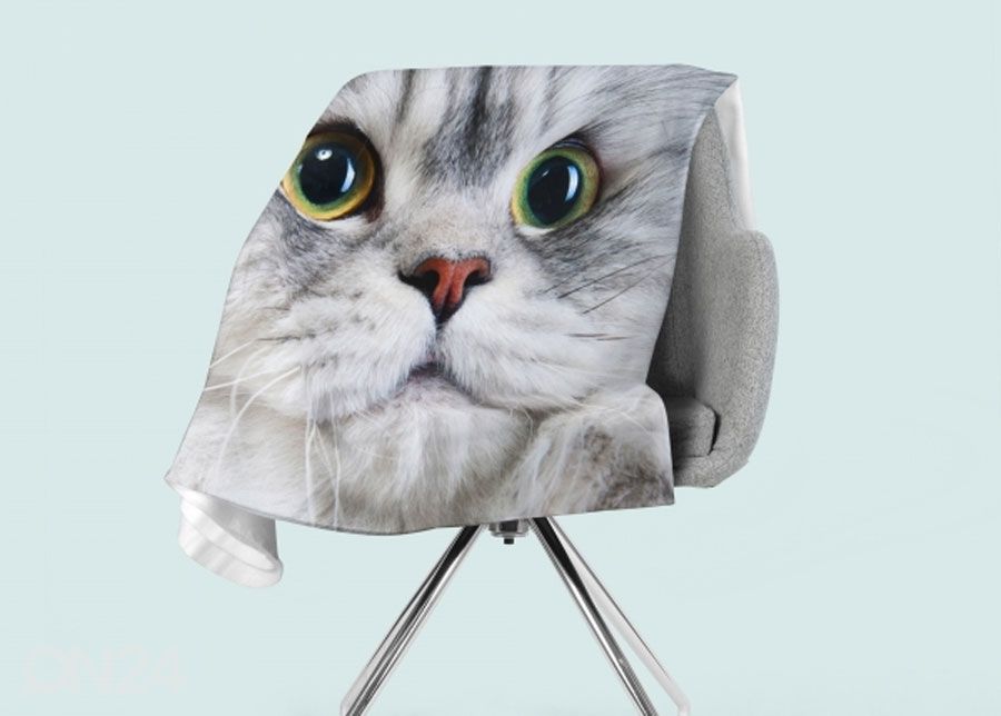 Pleed Gray Cat 130x150 cm suurendatud