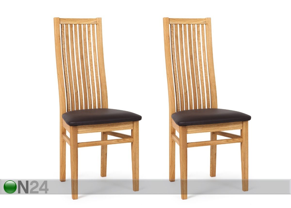 Tammepuidust toolid Sandra, 2 tk suurendatud
