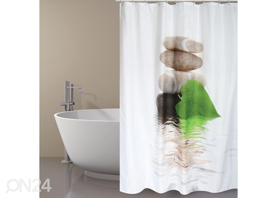 Tekstiilist vannikardin Lingga 180x200 cm suurendatud