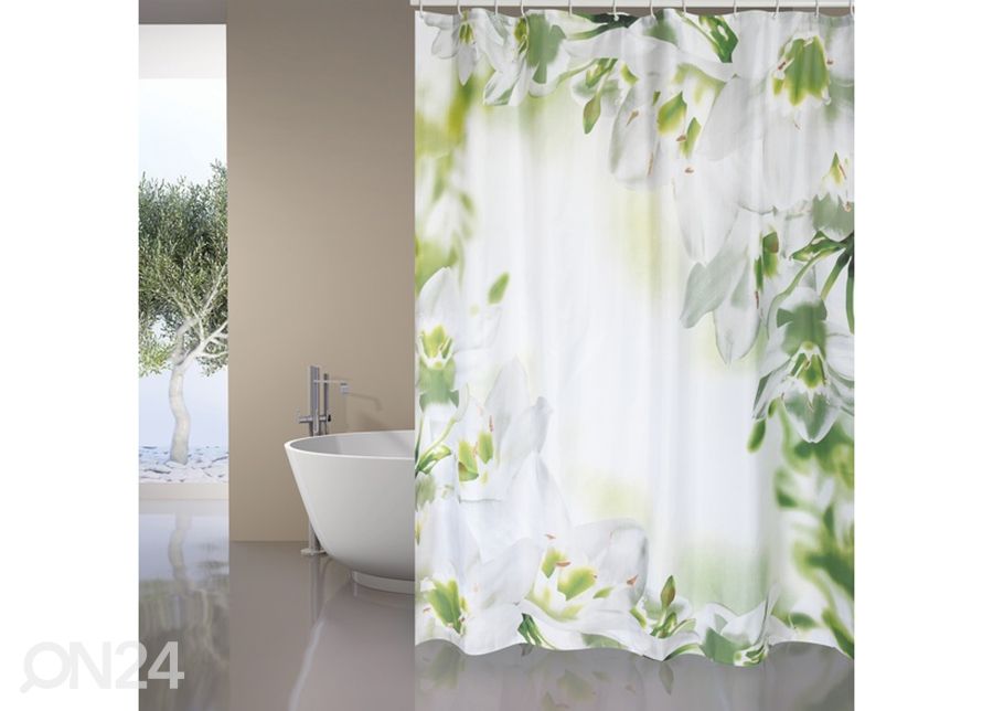 Tekstiilist vannikardin Sofaia 180x200 cm suurendatud