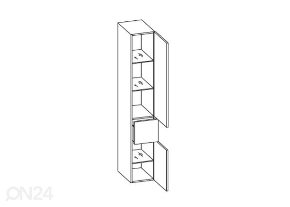 Kõrge vannitoakapp 327