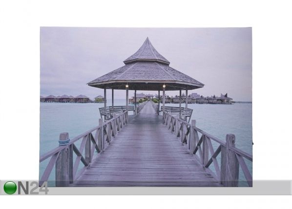 LED pilt Dock 30x40 cm