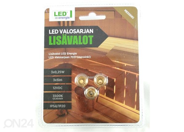 LED Saunavalgusti lisalambid 3 tk