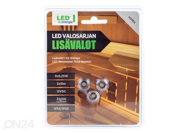 LED Saunavalgusti lisalambid 3 tk