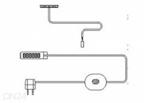 LED-valgustuse klamber, 1 tk