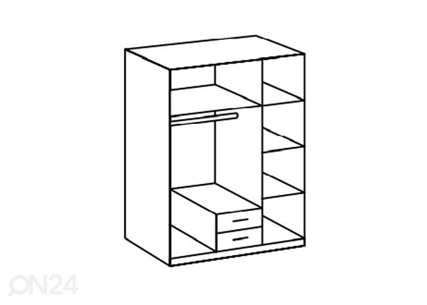 Riidekapp Bochum 135 cm