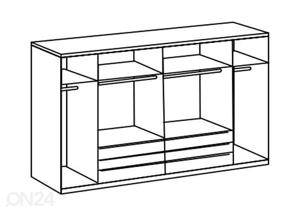 Riidekapp Gibraltar 270 cm