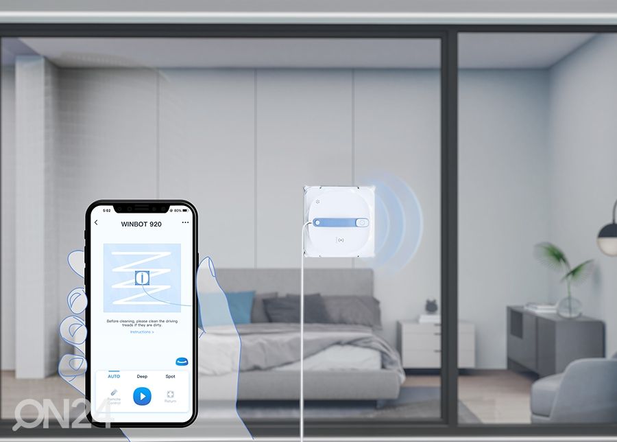Aknapesurobot ECOVACS WINBOT 920 suurendatud