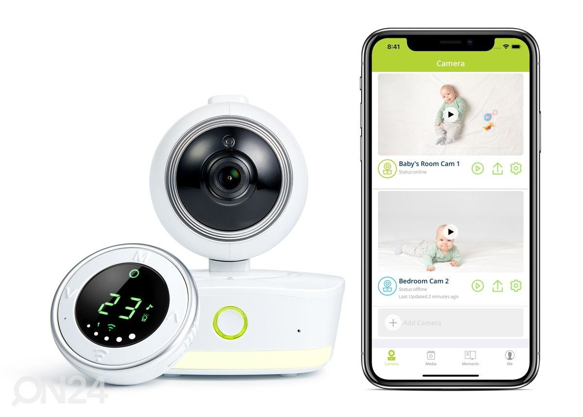 Bebcare iQ Hübriid Wifi Video beebimonitor suurendatud