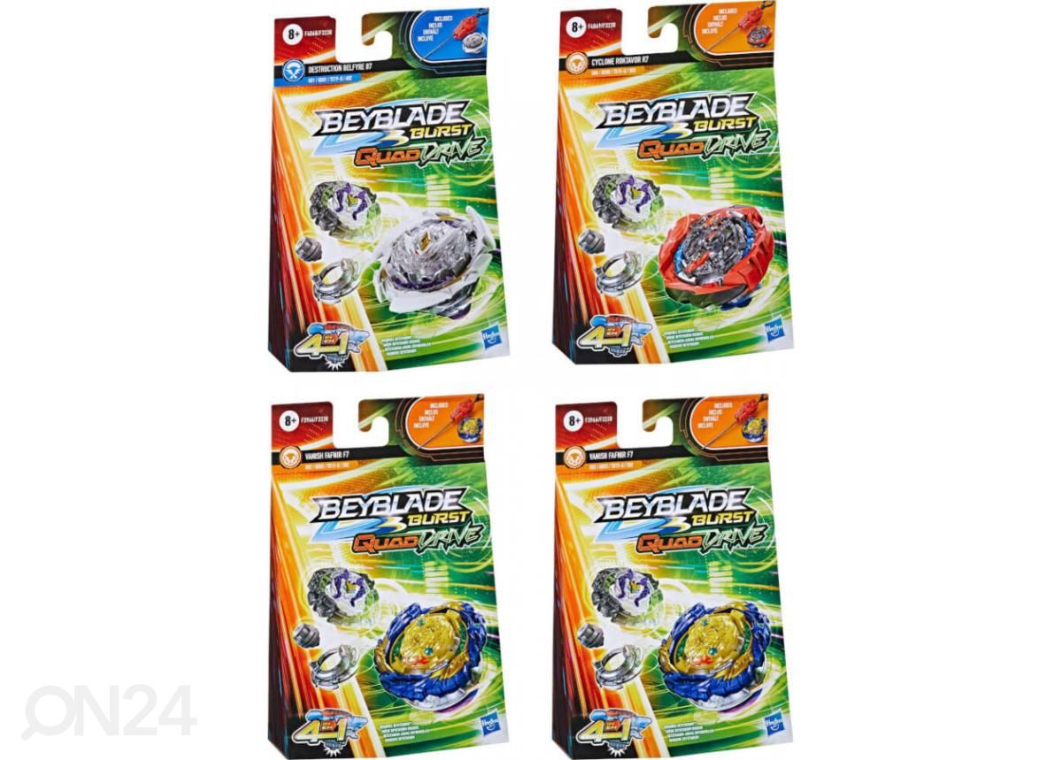 Beyblade Quad Drive stardikomplekt suurendatud