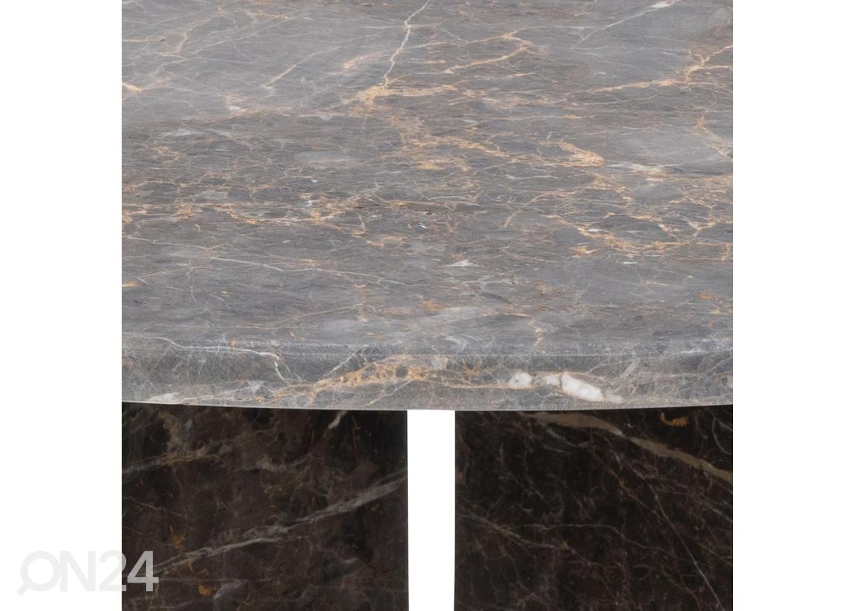 Diivanilaud marmorist Victoria Ø90 cm suurendatud