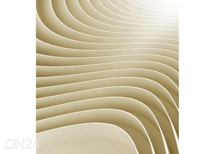 Fliis fototapeet Beige ripple 150x250 cm suurendatud