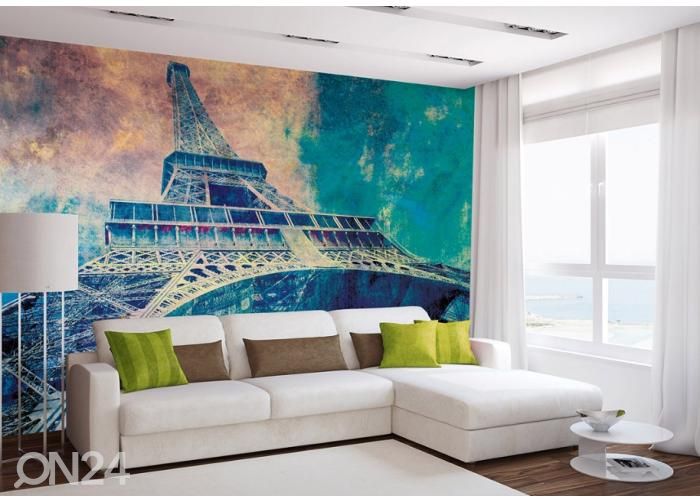 Fliis fototapeet Eiffel Tower Abstract I 150x250 cm suurendatud