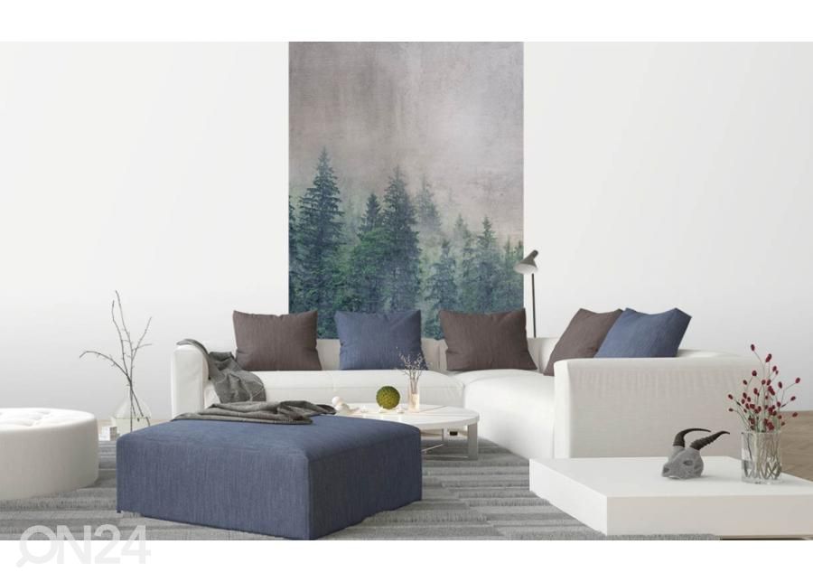 Fliis fototapeet Forest Abstract 150x250 cm suurendatud