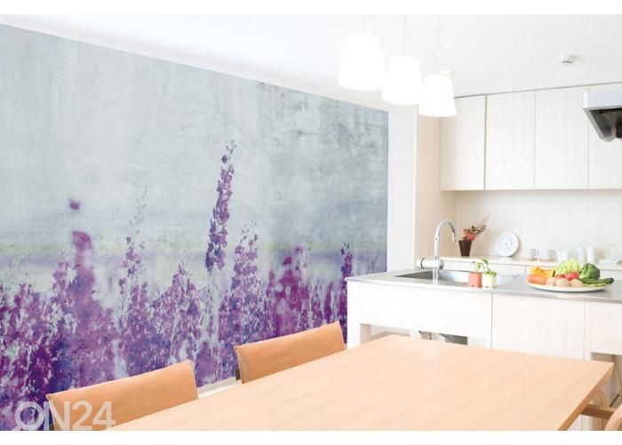 Fliis fototapeet Lavender Abstract 150x250 cm suurendatud