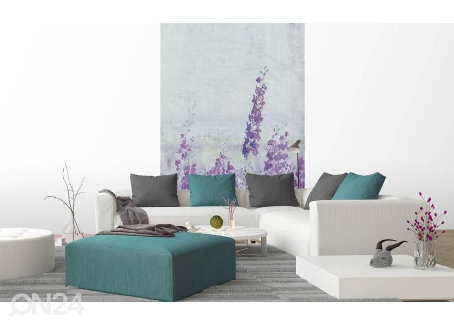 Fliis fototapeet Lavender Abstract 150x250 cm suurendatud