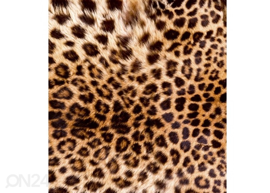 Fliis fototapeet Leopard skin 375x250 cm suurendatud