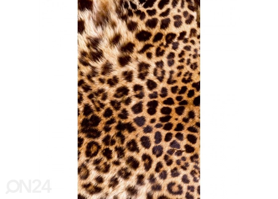 Fliis fototapeet Leopard skin 375x250 cm suurendatud