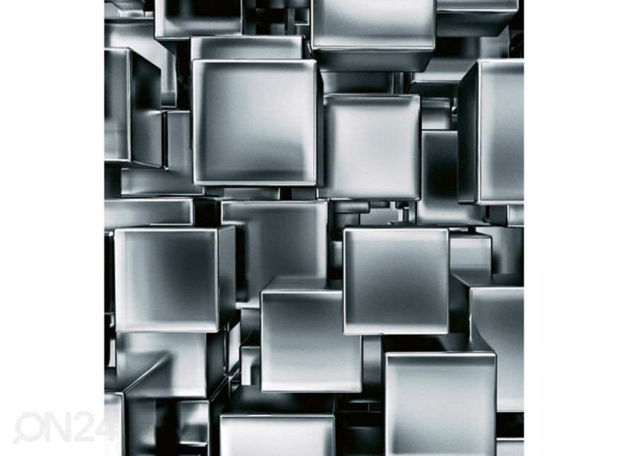 Fliis fototapeet Metal cubes 150x250 cm suurendatud