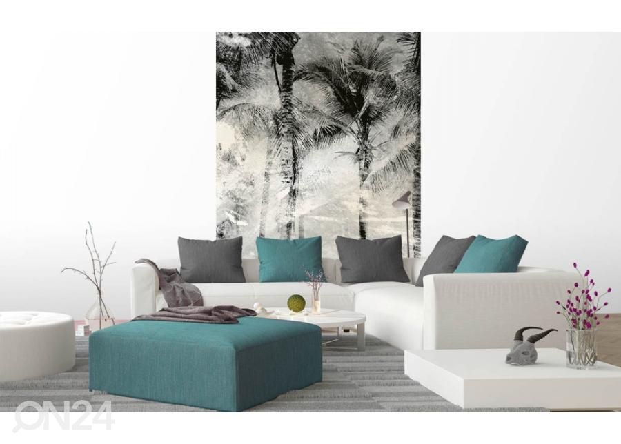 Fliis fototapeet Palm Trees Abstract 150x250 cm suurendatud