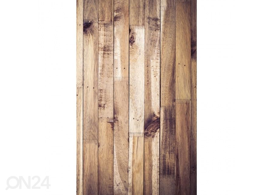 Fliis fototapeet Timber wall 150x250 cm suurendatud