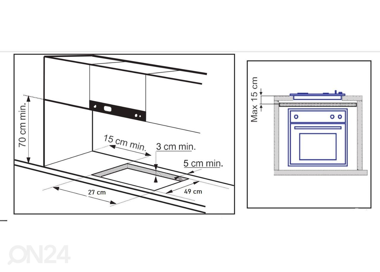 Gaasiplaat De Dietrich DPG3301B suurendatud