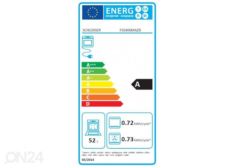 Gaasipliit elektriahjuga Schlosser FS5406MAZD suurendatud