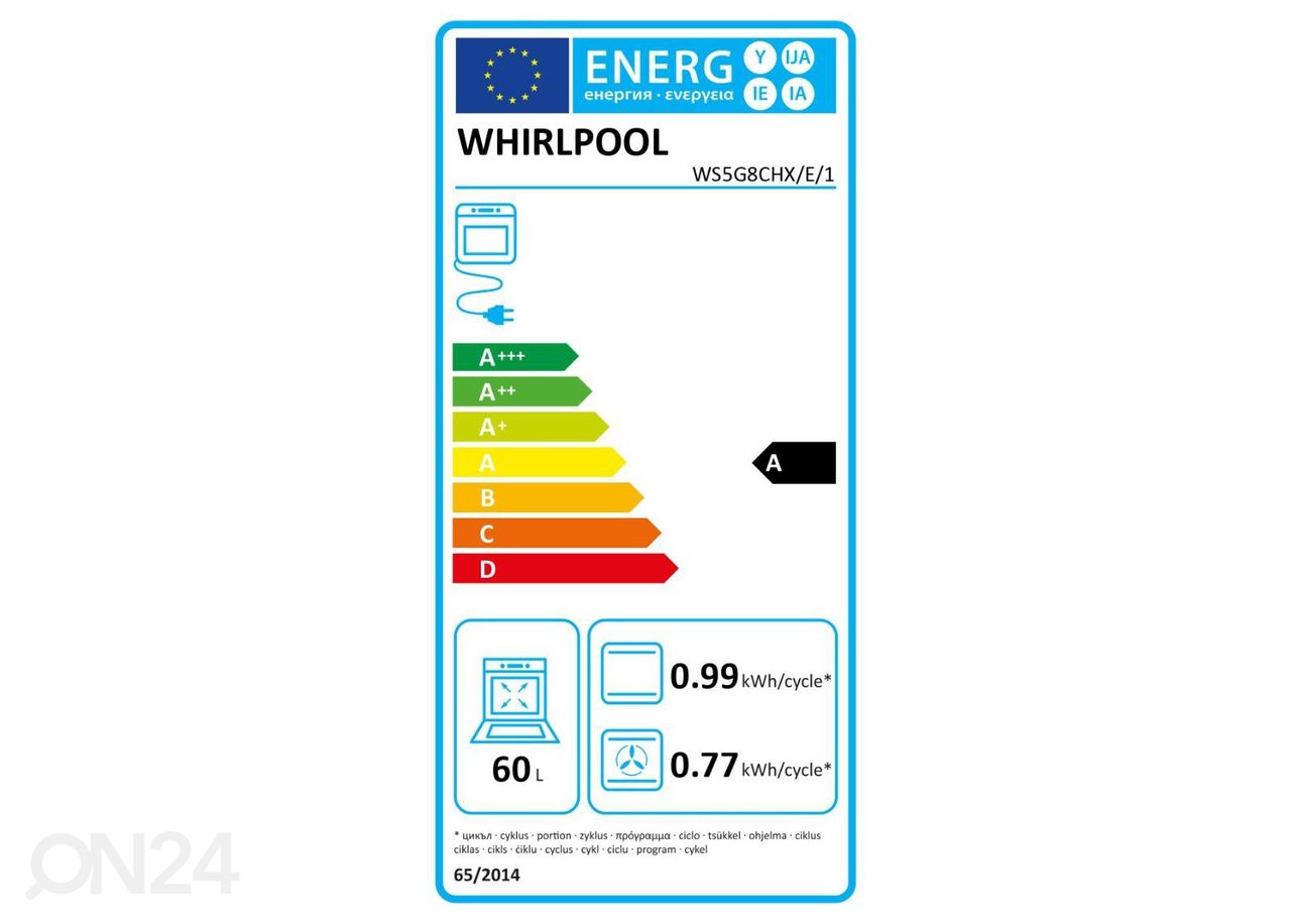 Gaasipliit Whirlpool WS5G8CHXE1 suurendatud