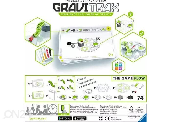 GraviTrax nuputamismäng Liikumine Ravensburger suurendatud