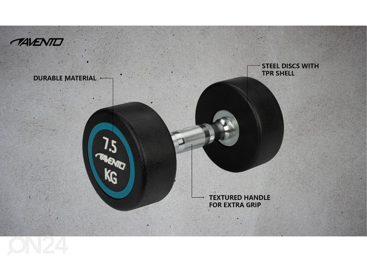 Hantel Avento 7,5 kg suurendatud