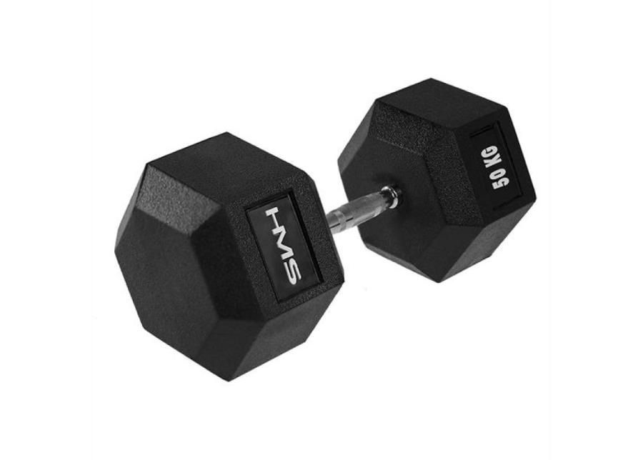 Hantel HMS HEX PRO 50 KG suurendatud