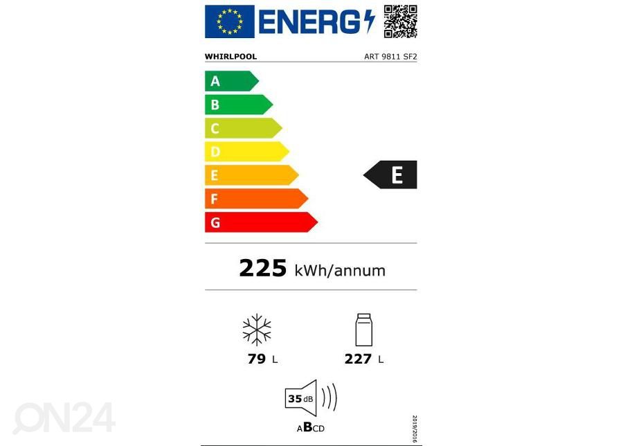 Integreeritav külmik Whirlpool ART9811SF2 suurendatud