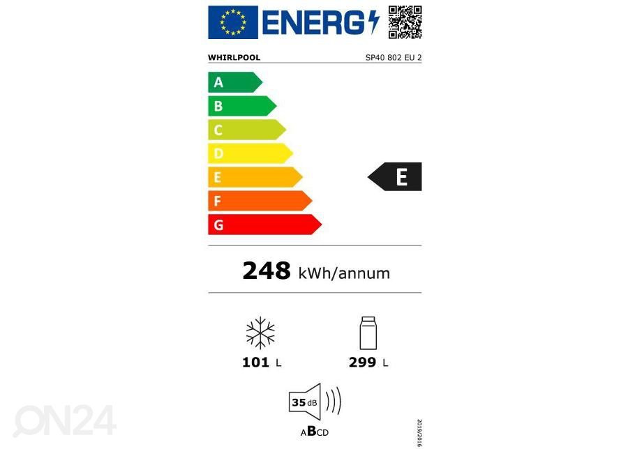 Integreeritav külmik Whirlpool SP40802EU2 suurendatud