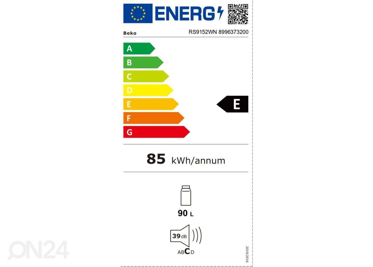 Jahekülmik Beko RS9152WN suurendatud