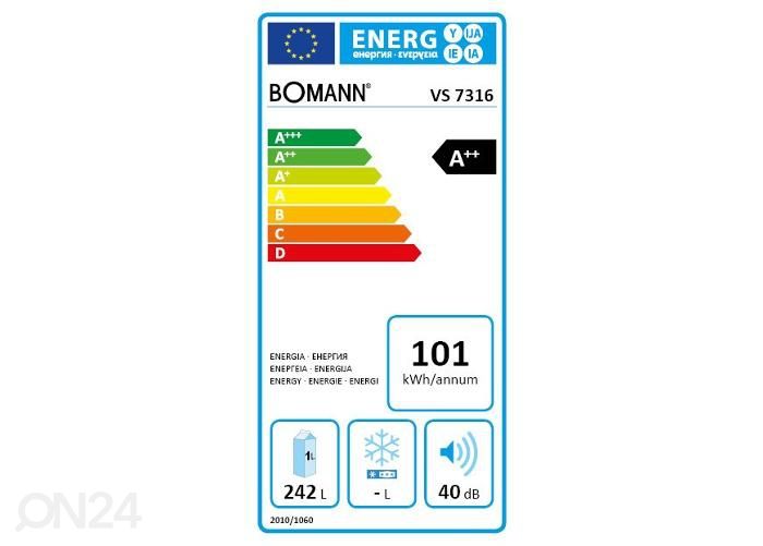 Jahekülmik Bomann VS7316W suurendatud