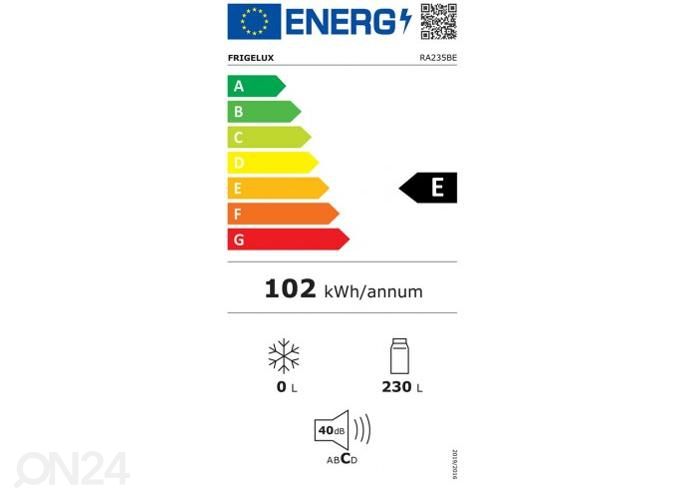 Jahekülmik Frigelux RA235BE suurendatud