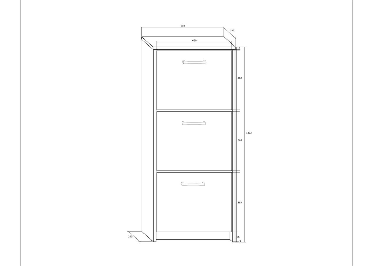 Jalatsikapp 50 cm suurendatud