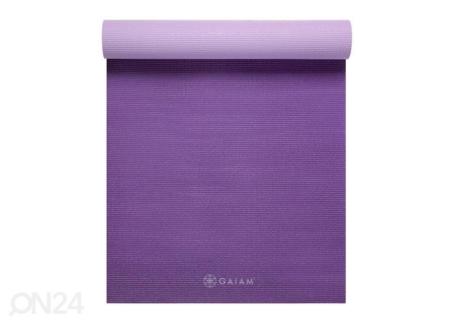 Joogamatt kahepoolne Gaiam Plum Jam 6 mm suurendatud