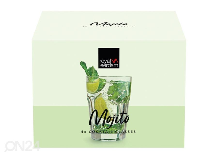 Joogiklaas Mojito 41 cl, 4 tk suurendatud