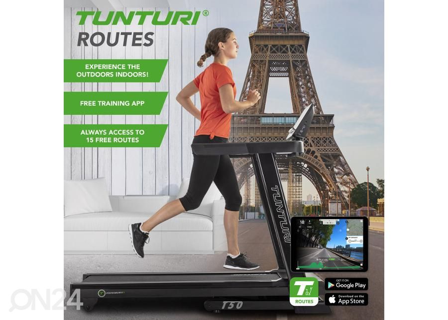 Jooksulint Tunturi Performance T50 Treadmill suurendatud