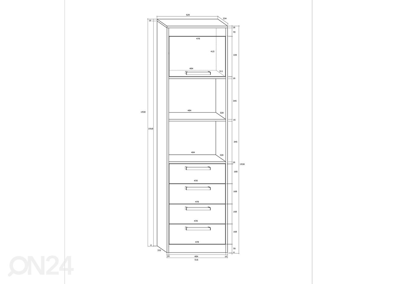 Kappriiul 52 cm suurendatud