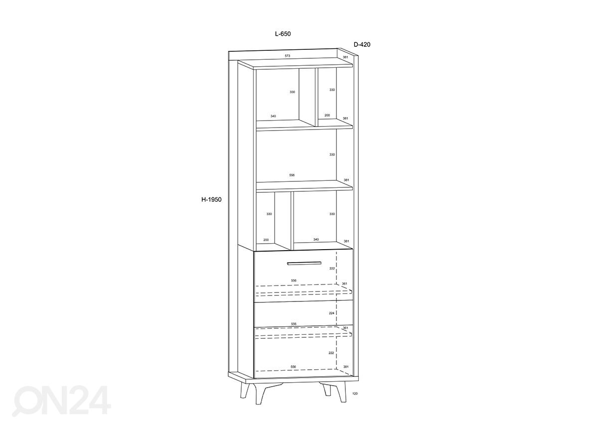 Kappriiul 65 cm suurendatud