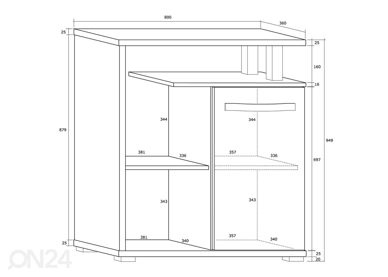 Kappriiul Cloghroe 80 cm suurendatud