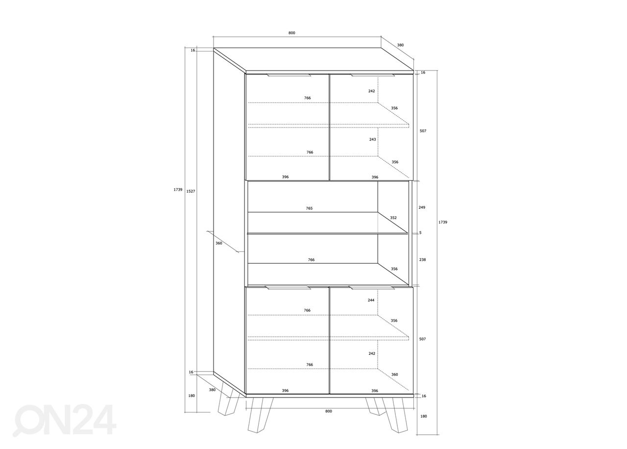 Kappriiul Kilty 80 cm suurendatud