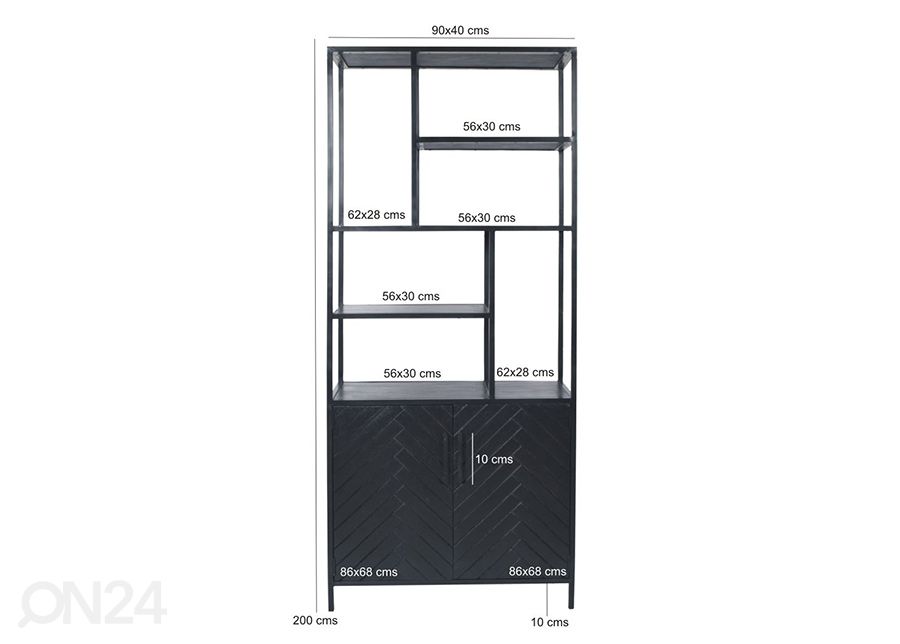 Kappriiul York 90 cm suurendatud